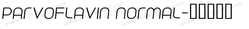 Parvoflavin Normal字体转换